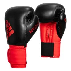Adidas Hybrid 100 Boxing Gloves 33 Adidas Hybrid 100 Boxing Gloves -Knockout Gear ADIH100 BK RD 002