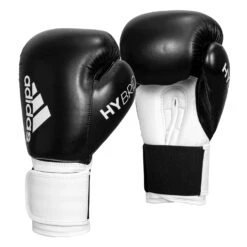 Adidas Hybrid 100 Boxing Gloves 38 Adidas Hybrid 100 Boxing Gloves -Knockout Gear ADIH100 BK WH 002