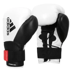 Adidas Hybrid 250 Training Gloves -Knockout Gear ADIH250TG WH BK 2