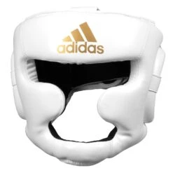 Adidas Super Pro Full Face Headgear -Knockout Gear ADISBHG041 WH GD 02