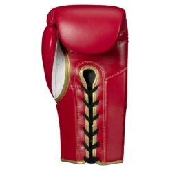TITLE Boxeo Mexican Leather Lace Training Gloves Quatro -Knockout Gear BATGL4 RD WH 2
