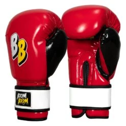 BOOM BOOM Boxing Silencer Youth Bag Gloves 26 BOOM BOOM Boxing Silencer Youth Bag Gloves -Knockout Gear BBYBGS RD BK WH 002