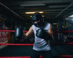 TITLE Black Training Headgear -Knockout Gear BKTHGBK 2