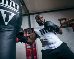 TITLE Black Blitz Weighted Bag Gloves -Knockout Gear BKWBGBK 1