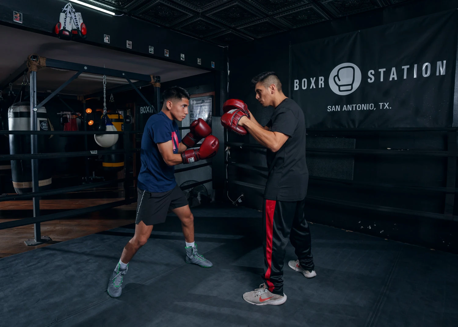 TITLE Boxing Blood Red Leather Punch Mitts 9 TITLE Boxing Blood Red Leather Punch Mitts - Image 7