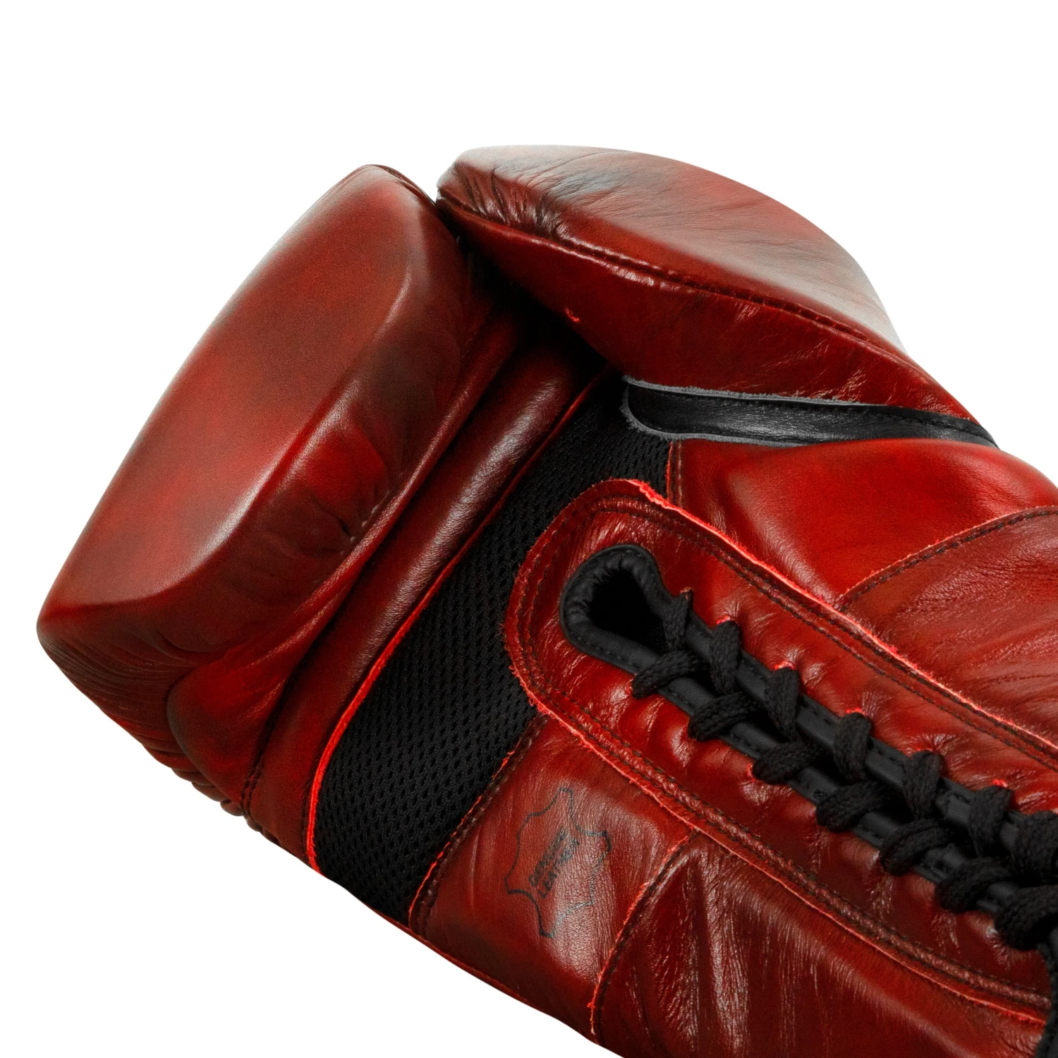 TITLE Boxing Blood Red Leather Sparring Gloves 8 TITLE Boxing Blood Red Leather Sparring Gloves - Image 6