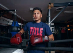 TITLE Boxing Blood Red Leather Training Gloves 18 TITLE Boxing Blood Red Leather Training Gloves -Knockout Gear BRTGRD 2