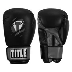 TITLE Classic Shredded Boxing Gloves 29 TITLE Classic Shredded Boxing Gloves -Knockout Gear CABG10 BK GR 01