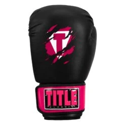 TITLE Classic Shredded Boxing Gloves 25 TITLE Classic Shredded Boxing Gloves -Knockout Gear CABG10 BK HPK 03