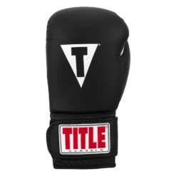 TITLE Classic Fitness Boxing Gloves 35 TITLE Classic Fitness Boxing Gloves -Knockout Gear CRBG BK WH 03