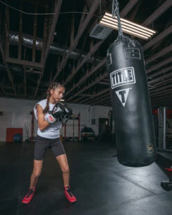 TITLE Classic Leather Super Bag Gloves 2.0 28 TITLE Classic Leather Super Bag Gloves 2.0 -Knockout Gear CSBGL2BK 1