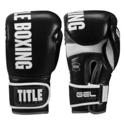 TITLE Boxing Gel Soft Strike Bag Gloves -Knockout Gear CSSGBG1 BK GR 01