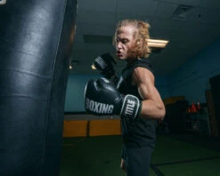 TITLE Boxing Gel Soft Strike Bag Gloves -Knockout Gear CSSGBG1BKGR 1