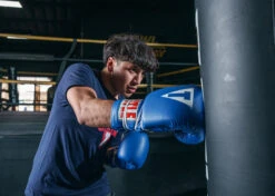 TITLE Classic Leather Lace Training Gloves 2.0 -Knockout Gear CTSGL2BL 1