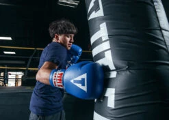 TITLE Classic Leather Lace Training Gloves 2.0 -Knockout Gear CTSGL2BL 2