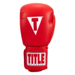 TITLE Classic Leather Elastic Training Gloves 2.0 38 TITLE Classic Leather Elastic Training Gloves 2.0 -Knockout Gear CTSGV2 RD 03