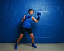 TITLE Classic Leather Elastic Training Gloves 2.0 30 TITLE Classic Leather Elastic Training Gloves 2.0 -Knockout Gear CTSGV2BL 1