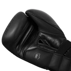 TITLE Black Bolstered Leather Bag Gloves -Knockout Gear DBBG BK 05