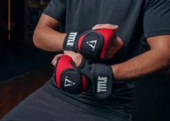 TITLE Boxing Deluxe Weighted Gloves 2.0 -Knockout Gear DWH2BKRD 2