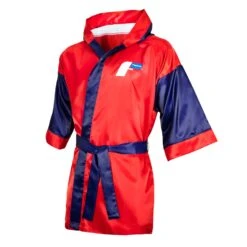 Fighting Full Length Robe 32 Fighting Full Length Robe -Knockout Gear FFLR RD BL 2