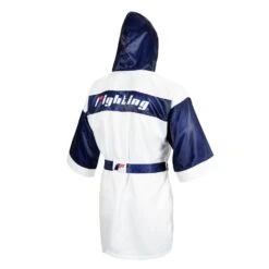 Fighting Full Length Robe 28 Fighting Full Length Robe -Knockout Gear FFLR WH BL 4