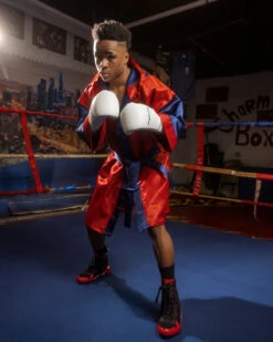 Fighting Full Length Robe 31 Fighting Full Length Robe -Knockout Gear FFLRRDBL 1