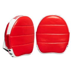 TITLE Boxing Fighting Fresh Leather Punch Mitts 20 TITLE Boxing Fighting Fresh Leather Punch Mitts -Knockout Gear FFPM RD WH 3