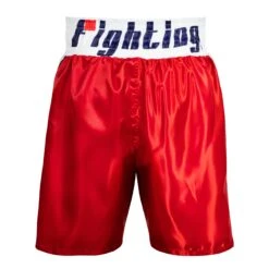 Fighting Professional Boxing Trunks -Knockout Gear FPST RD WH 3
