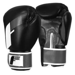 Fighting Big Logo Bag Gloves -Knockout Gear FSABG2 BK GR WH 2