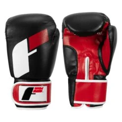 Fighting Big Logo Bag Gloves -Knockout Gear FSABG2 BK RD WH 1