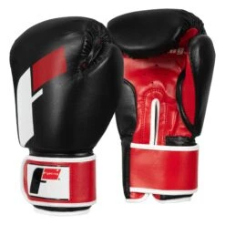 Fighting Big Logo Bag Gloves -Knockout Gear FSABG2 BK RD WH 2