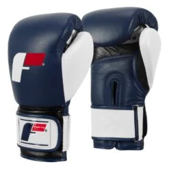Fighting Force Leather Bag Gloves -Knockout Gear FTGFBG BL WH BK 2