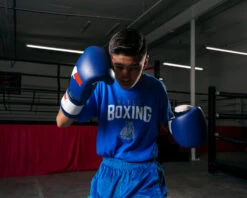 Fighting Force Leather Bag Gloves -Knockout Gear FTGFBGBLWHBK 1