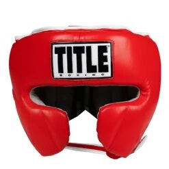 TITLE Boxing Leather Sparring Headgear 33 TITLE Boxing Leather Sparring Headgear -Knockout Gear FTHG RD 2
