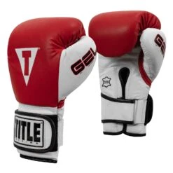 TITLE Boxing Gel World Bag Gloves 38 TITLE Boxing Gel World Bag Gloves -Knockout Gear GTWBG RD WH 002