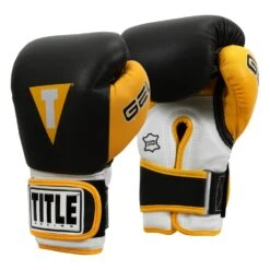 TITLE Boxing Gel World V2T Bag Gloves 33 TITLE Boxing Gel World V2T Bag Gloves -Knockout Gear GTWBGV2T BK YE 02