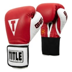 TITLE Boxing Gel World Elastic Training Gloves -Knockout Gear GTWGE RD 02