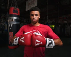 TITLE Boxing Gel World Elastic Training Gloves -Knockout Gear GTWGERDWH 1