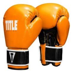 TITLE Boxing Instinct Fitness Bag Gloves 35 TITLE Boxing Instinct Fitness Bag Gloves -Knockout Gear IFBG OR BK 02