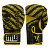 TITLE Boxing Infused Foam Danger Bag Gloves 1 TITLE Boxing Infused Foam Danger Bag Gloves -Knockout Gear IFSDBG BK YE 1