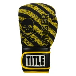 TITLE Boxing Infused Foam Danger Bag Gloves 13 TITLE Boxing Infused Foam Danger Bag Gloves -Knockout Gear IFSDBG BK YE 3