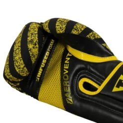 TITLE Boxing Infused Foam Danger Bag Gloves 15 TITLE Boxing Infused Foam Danger Bag Gloves -Knockout Gear IFSDBG BK YE 5