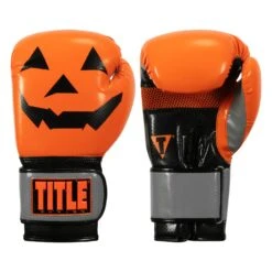 Knockout Gear 9 TITLE Boxing Limited Edition Jack-O-Lantern Bag Gloves