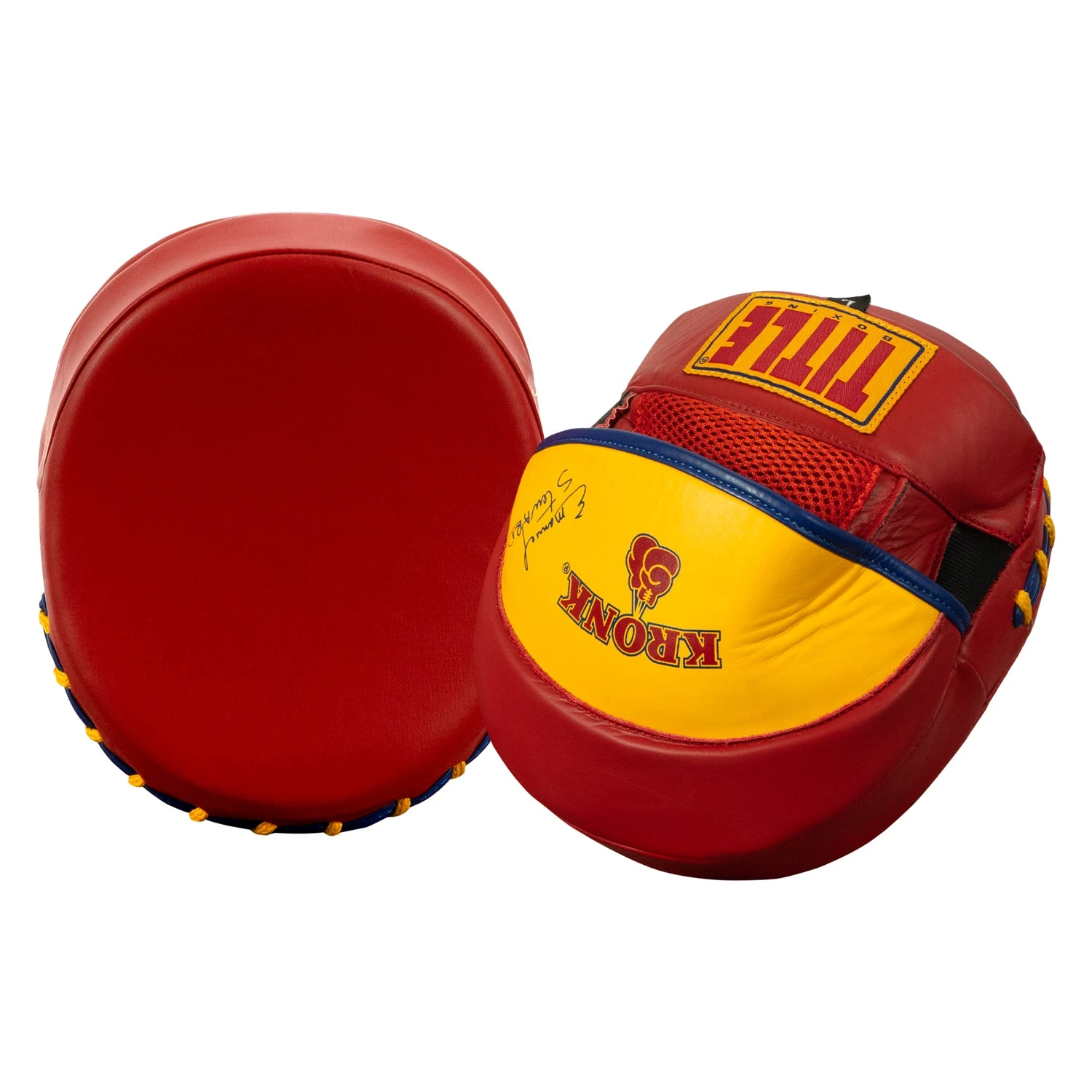 Emanuel Steward's KRONK Boxing Gym Leather Punch Mitts 3 Emanuel Steward's KRONK Boxing Gym Leather Punch Mitts