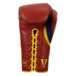 KRONK Boxing Gym Lace-Up Training Gloves 15 KRONK Boxing Gym Lace-Up Training Gloves -Knockout Gear KNKSG RD GD 4