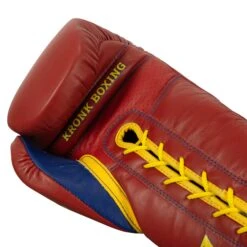 KRONK Boxing Gym Lace-Up Training Gloves 16 KRONK Boxing Gym Lace-Up Training Gloves -Knockout Gear KNKSG RD GD 6
