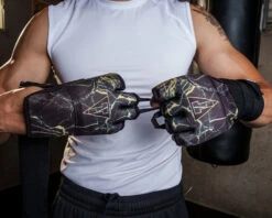 TITLE Boxing Defender Sublimated Glove Wraps -Knockout Gear KSGWBKGD 3