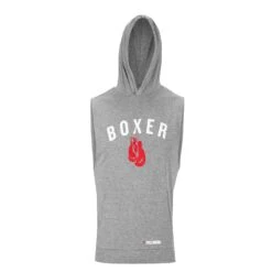 TITLE Boxing Boxer Muscle Hoodie Tee -Knockout Gear KTA22 GR 3