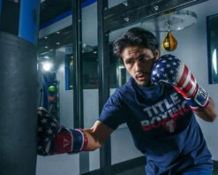 TITLE Boxing Liberty Bag Gloves -Knockout Gear LBTBGRDWHBL 1