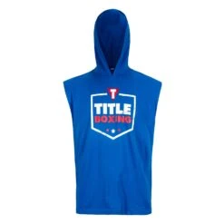 TITLE Boxing Jumbo Logo Sleeveless Hoodie 15 TITLE Boxing Jumbo Logo Sleeveless Hoodie -Knockout Gear LTA4 BL 2